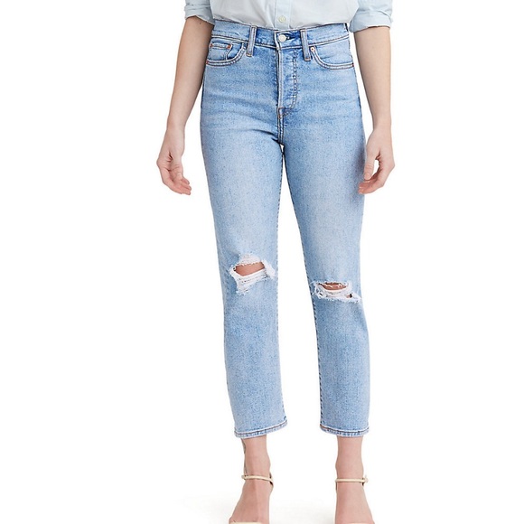 Levi’s Women’s High Rise Wedgie Straight Button Fly Jeans Size 28/26 - Picture 9 of 11